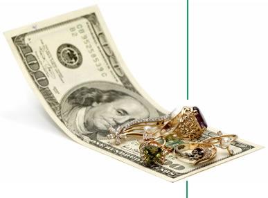 fifty dollar with gold jewelry